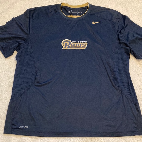 Nike Other - NWOT Nike NFL Dri-Fit St. Louis Rams navy lightweight shirt Size 3XL